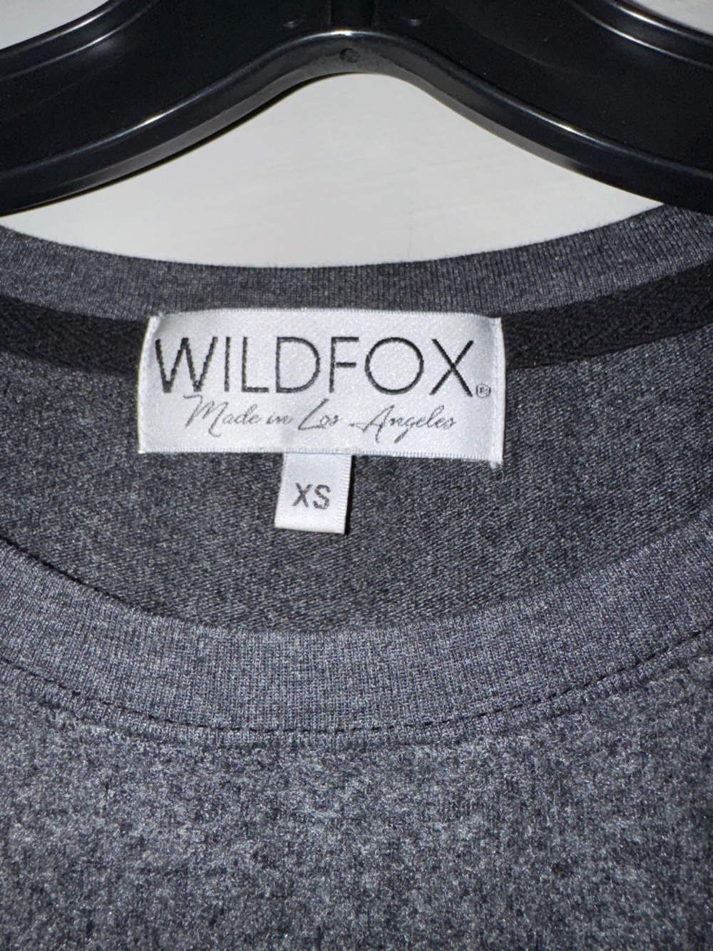 Wildfox Champagne Superstar Sweatshirt in Charcoal Gray - Picture 7 of 9